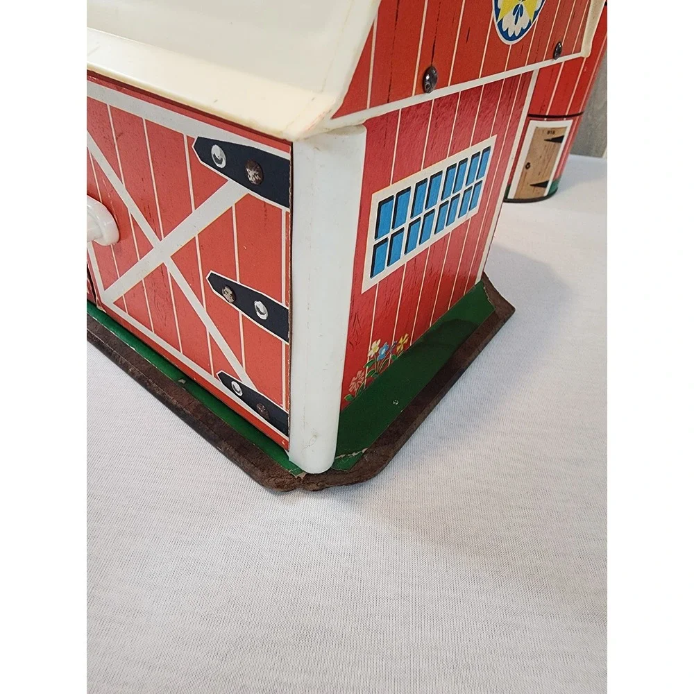 Fisher-Price Vintage Little People Play Family Farm 1970s Barn With Silo 915